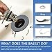 Bathroom Sink Drain Stopper | Upgraded Sink Strainer Basin Pop Up Drain Filter Plug with Anti-Clogging Hair Catcher for Bath Tub, Fits 1.34-1.96” Drain Hole