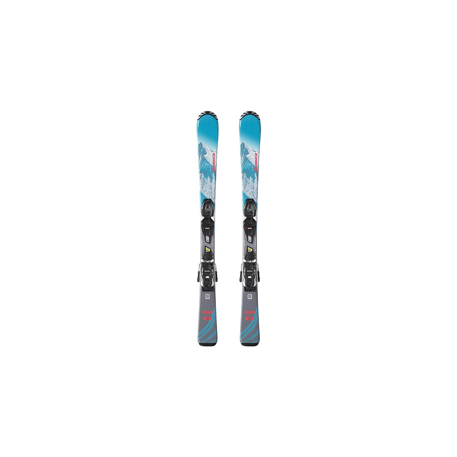 nordica - Pack de esquí Team G Fdt (110-140) + fijaciones Jr 7.0 Fdt Azul Niño - Talla 120 - Azul