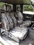 Durafit Seat Covers, Made to fit 1995-2000 Tacoma Xcab, Front 60/40 Split Bench Seat with Integrated Armrest Seat Covers in Camo Waterproof Endura Fabric