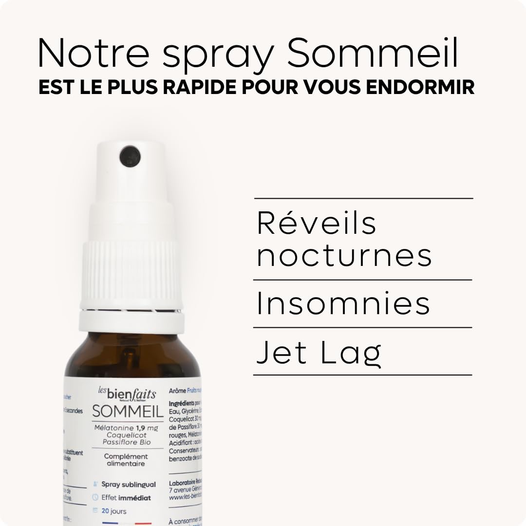 MELATONIN SLEEP SPRAY 0.5MG | Przyczynia się do poprawy jakości snu | Sen i nocne przebudzenie | Młodzież i dorośli | Smak czerwonych owoców | Męczennica i mak