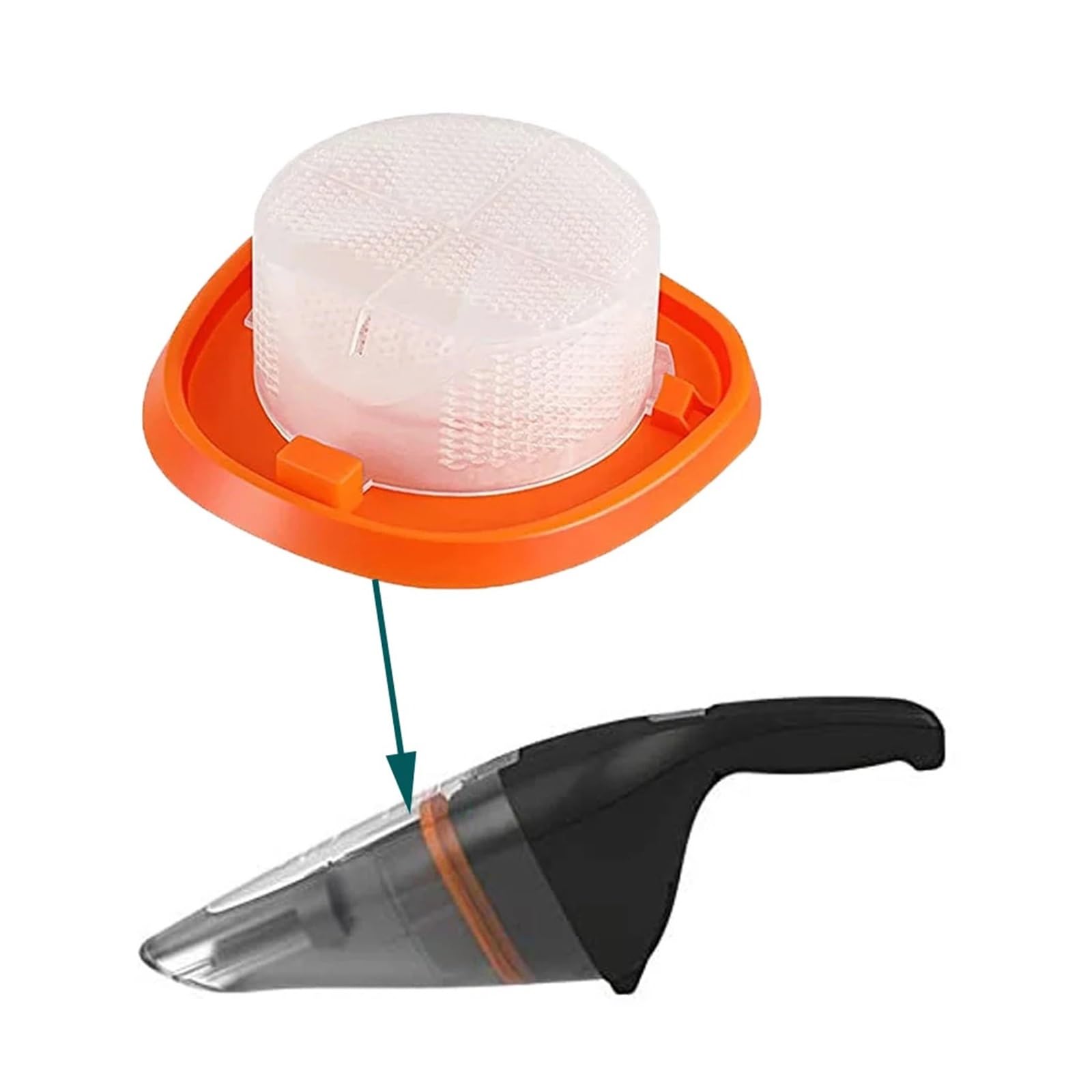 Filtr zamienny, kompatybilny z odkurzaczem ręcznym Black+Decker NVC115JL/NVC115W-QW/NVC115JL-GB, akcesoria do odkurzacza ręcznego bezprzewodowego(4 pcs)