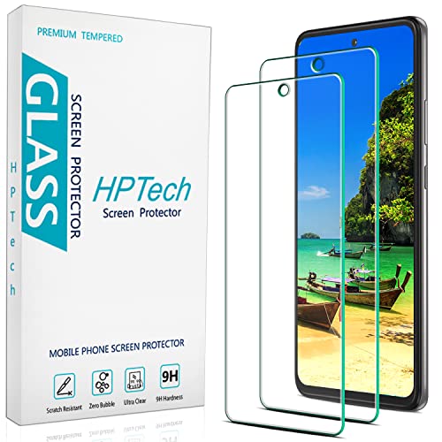 HPTech (2 Pack) Designed For Motorola Moto One 5G Ace Screen Protector Tempered Glass Anti Scratch Bubble Free