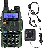 esynic walkie talkie ctcss/dcs * Con gran capacidad de batería*----El Walkie Talkie eSynic UV5R con batería de 15000 mA y alimentado por la base de carga USB. La batería se puede utilizar alrededor de 2-3 días