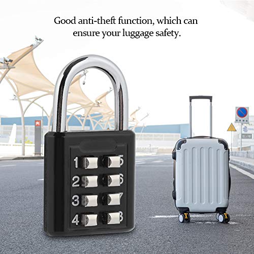 Image of Digital Password Padlock Lock, Zinc Alloy Keyless Coded Lock Luggage for Door Window Cabinet Padlocks & Hasps Suitcase Backpack