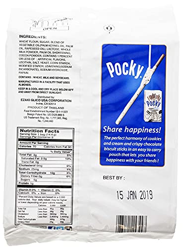 Glico Cookie And Cream Covered Biscuit Sticks, 4.57 Ounce #TOP1