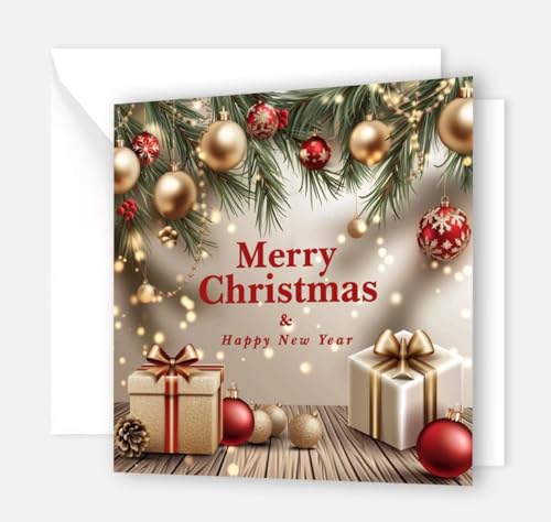 Cartes de vœux pour Noël en lot de 30 à envoyer en famille