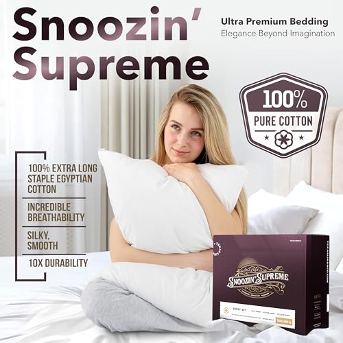 Image of TEXAS LINEN CO. 100% Egyptian Cotton Sheets Queen Size - 2000 Series Luxury Queen Bed Sheet Set, Silky Soft Cooling Sateen Weave, 17 inch Extra Deep Pocket Hotel Collection Sheets (4 Pc, Dark Grey)