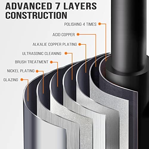 ZHZIRO Kitchen Tap, Kitchen Sink Mixer Tap with 360° Swivel Pull Down Sprayer Commercial Kitchen Taps Single Handle Mixer Tap Cold and Hot 3-Modes Spray with Standard FittingsBlack)
