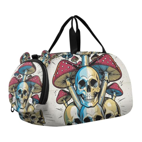 Bolsa de deporte multifuncional goth con compartimento para zapatos de niños 1
