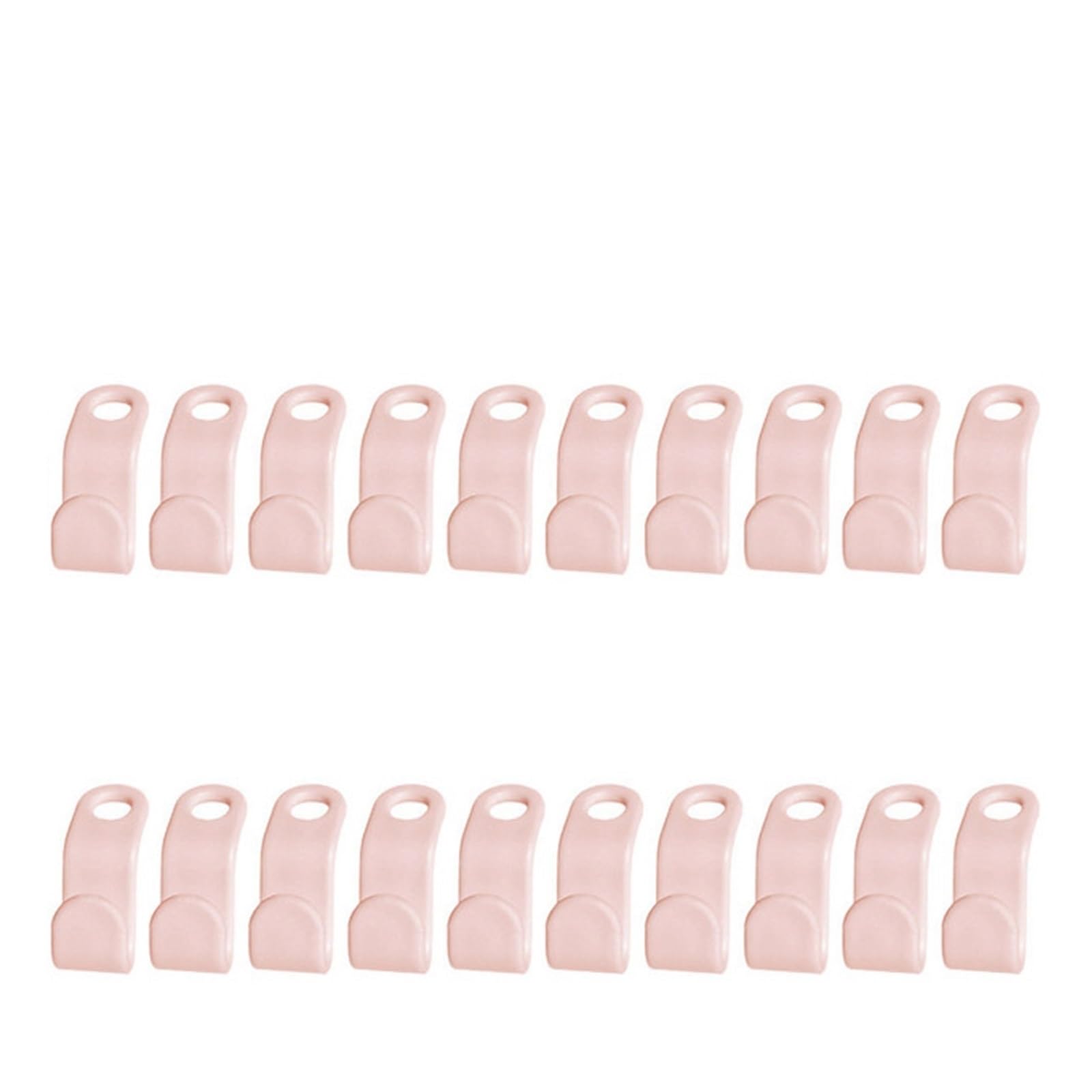 clothes hanger connector hooks 200PCS Wardrobe Hanger Hooks Organizer Connect Multifunction Cascading Plastic Bedroom Storage Space Saving Coat Hook(Pink)