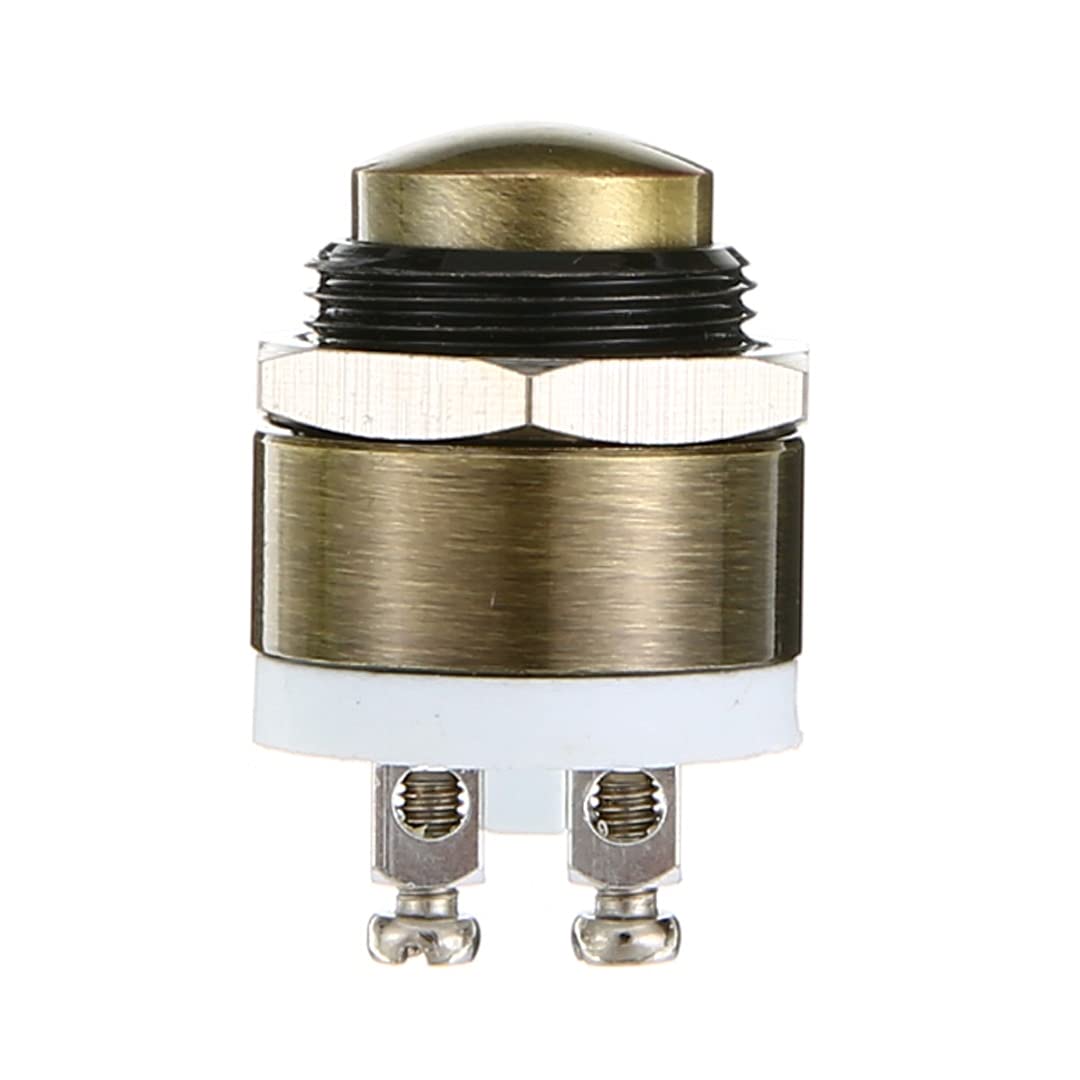 Brass Metal Momentary Push Button Switch Waterproof Door Bell Doorbell Push Button Switch for Home Press Button Switch