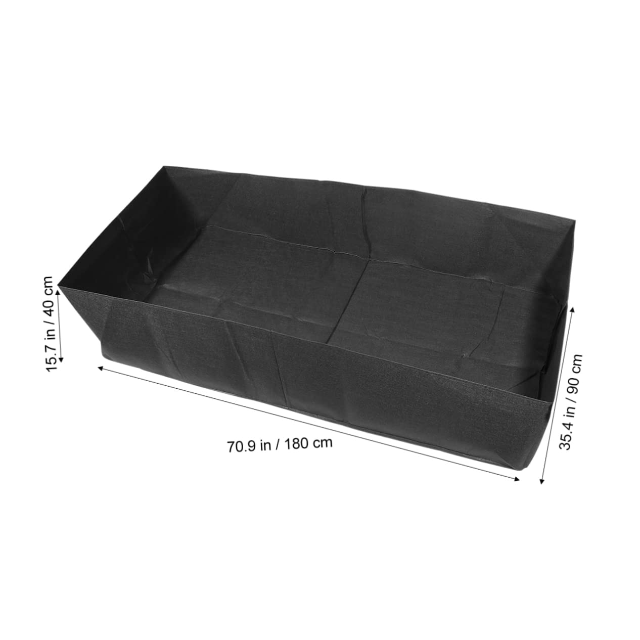 VICASKY Pflanztaschen aus Vliesstoff Wiederverwendbare Pflanzbeutel mit Hohem Fassungsvermögen für Garten und Balkon Geeignet für Blumen und Gräser Schwarz
