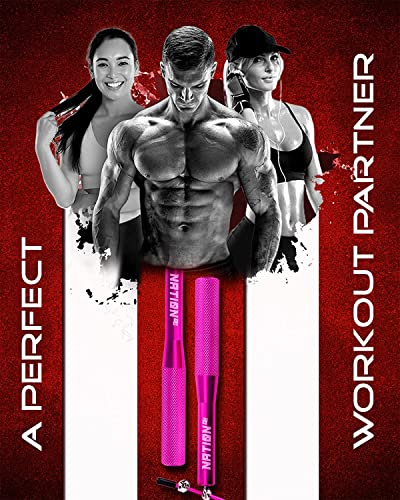 WOD-Nation-Alluminum-Handle-High-Speed-Adjustable-Jump-Rope-for-Women-and-Men-Perfect-Skipping-Rope-for-Boxing-Fitness-Workout