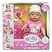 Baby Born 14” Interactive Lil Girl Baby Doll - Green Eyes. Easy for Small Hands, 6+ Ways to Nurture, Includes Bottle, Potty and More, for Toddlers 2 Years & UP,918353C3