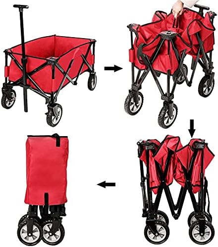 Shoppicart, Foldioutdoor Utility Wagon, Heavy Duty Garden Cart, Adjustable Handl - Shoppibeach Outdoors