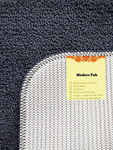 Image of SKIVE India Kitchen Mat and Runner with Anti Skid Backing,Colour Grey (40x120(40 x 60) CM