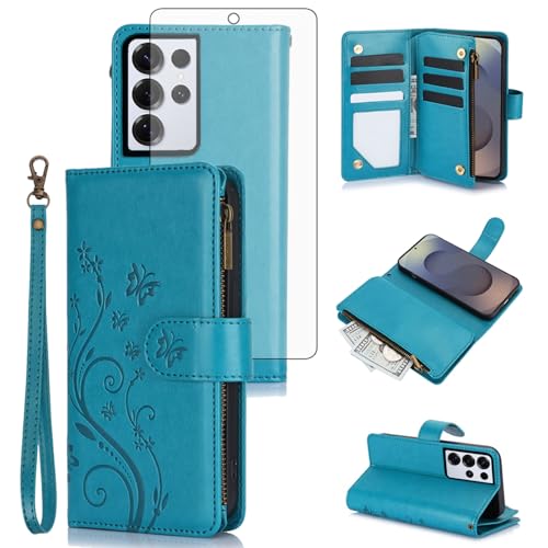 Coque Samsung S25 Ultra YM020 UK Bleu élégante aux finitions premium