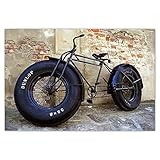  Foto Póster decorativo para pared, 155 x 105 cm, modelo Hipster Bici No. H1876M_PL1DB