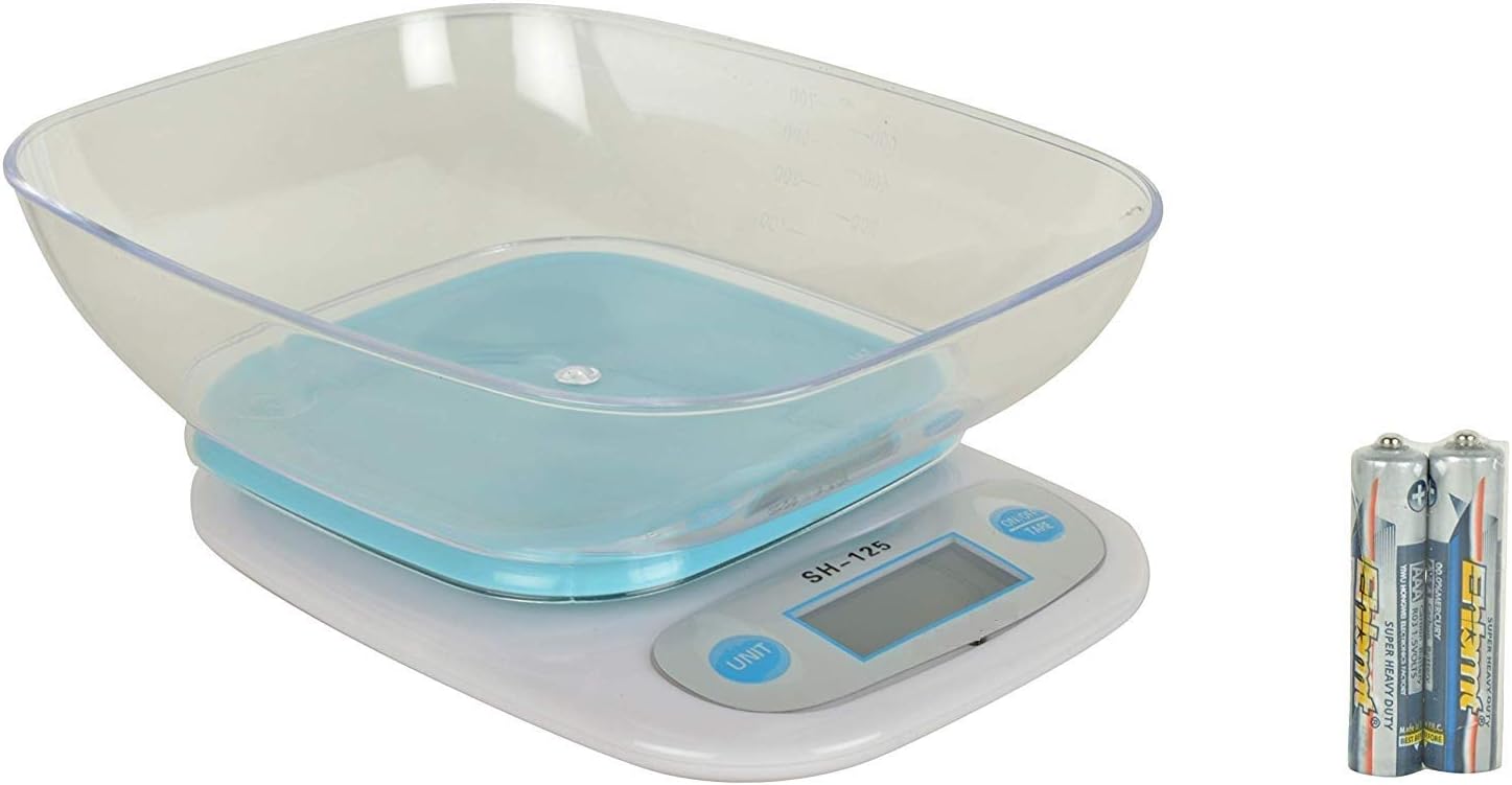 MOHAK Electronic Digital 7 Kg LCD Kitchen SH-125 Weight Bowl Scale Machine (Multicolour)