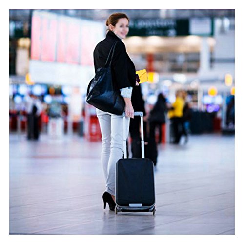 Zoppen Multi-Purpose Rfid Blocking Travel Passport Wallet (Ver.4) Tri-Fold Document Organizer Holder, 22 Primrose Yellow #TOP5