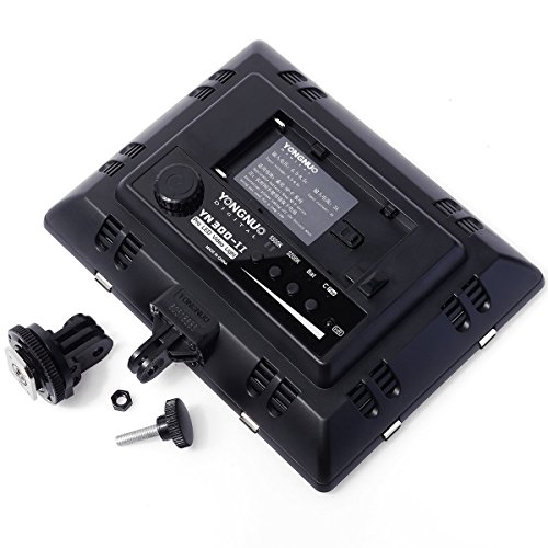 Yongnuo YN300-II Profi 300 LED-Videoleuchte Kamera Panel mit 4 Filter (3200k-5500K einstellbar) – Bild 5
