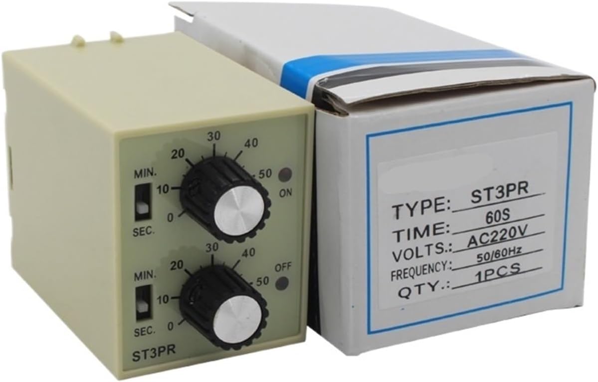 ST3PR Electrical Time Relay Twin Timer Relay with Socket Base