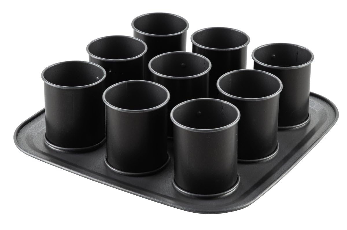 Dr. Oetker Mini-Törtchenblech Back-Idee Kreativ – 9er Set für perfekte Mini-Torten, Cupcakes und Muffins, Antihaftbeschichtet, Hitzebeständig bis +230°C, Made in Germany