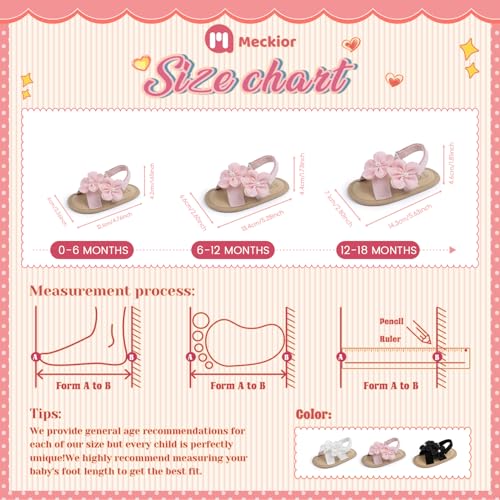 Image of Meckior Infant Baby Girls Boys Summer Sandals Open Toe Lace Princess Dress Wedding Flats Shoes Newborn Toddler Soft Non-slip Sole First Walker Crib Shoes