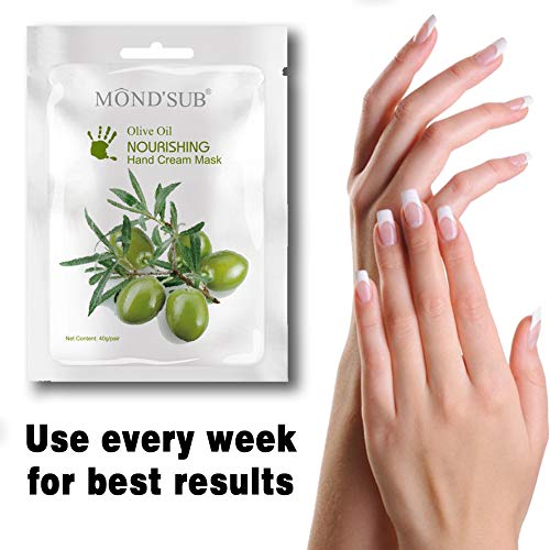 [Mond'sub] 5 Pairs Mineral Olive Oil Moisturizing Hand Masks | Moisturizer Hands Mask For Women & Men | Premium Hydrating Gloves For Dry Hands & Damaged Skins With Rich Vitamin E And A… #TOP4