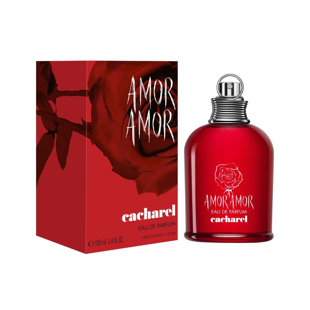 CACHAREL Amor Amor - Eau de Parfum Femme - Floral & Chypré - Accord de Poire, Accord de Rose & Musc Blanc - Tenue Longue Durée - Spray Vaporisateur
