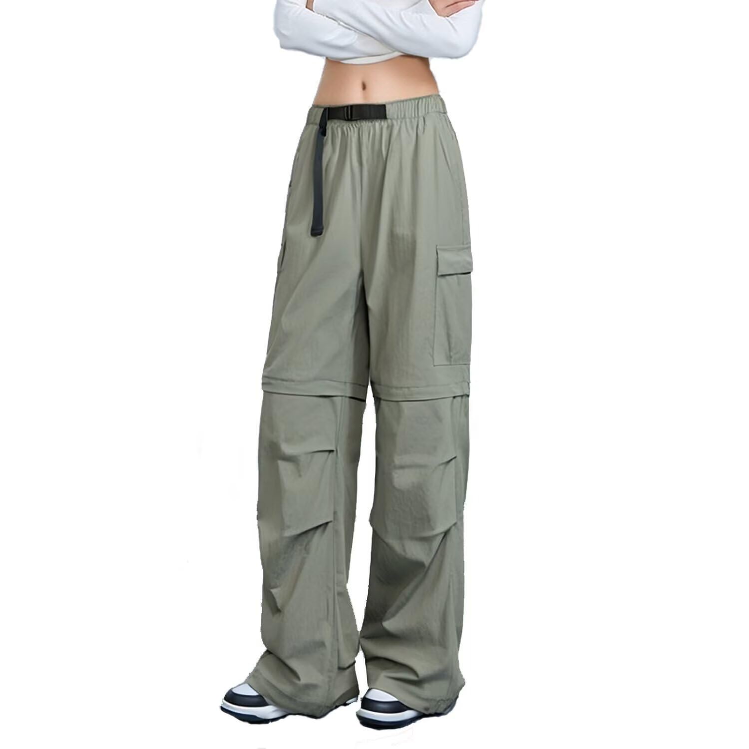 JOMLUN Womens Hiking Pants Convertible Zip Off Shorts