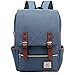 Produktbild ZDTech Vintage Rucksack Herren Damen Unisex School Student Oxford Laptop Rucksack Retro Rucksäcke Schulrucksack Tagesrucksack Hellblau