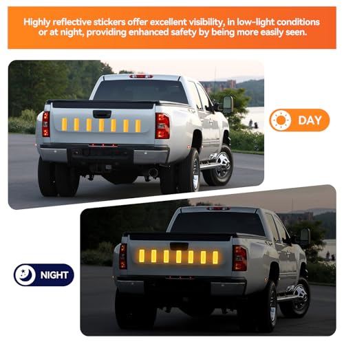 Image of 60Pcs Reflective Stickers, Warning Safety Reflective Sticker, Bike Stickers, Mailbox Reflectors, Reflective Stickers for Clothing, Reflective Helmet Stickers