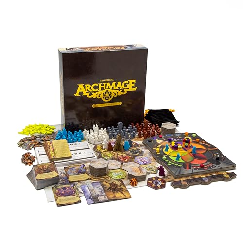 Archmage Edición Coleccionista | Explora, Encuentra Reliquias, Lanza Hechizos | Todas las Expansiones Incluidas | 1-4 Jugadores, Edad 14+ | Juego de Mesa Estratégico de Fantasía miniatura 2