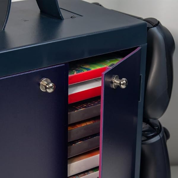 Numskull Official Gaming Accessory Locker & Storage Stand – Holds 10 Games/DVDs, 4 Controllers, Headset, and Accessories – Durable & Compact Organizer – Official Merchandise by Numskull - Image 6