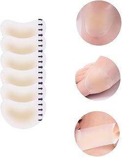New Self-Adhesive Invisible Heel Anti-wear Sticker Lot,Reusable Foot Heel Gel Cushion Abrasion Foot Protector Blister Guard Patch,Moisturizing Heel Stickers for Cracked Dry Foot Plantar (D,6pcs)