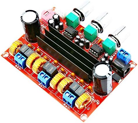 Fbhdzvv Tpa3116D2 Amplifier Board, 50Wx2+100W 2.1 Channel Digital Power Audio Amplifier Board Subwoofer Speaker Stereo Amp Module Noise Cancelling Free Sound Adjustment Power Amplifier Dc 12-24V