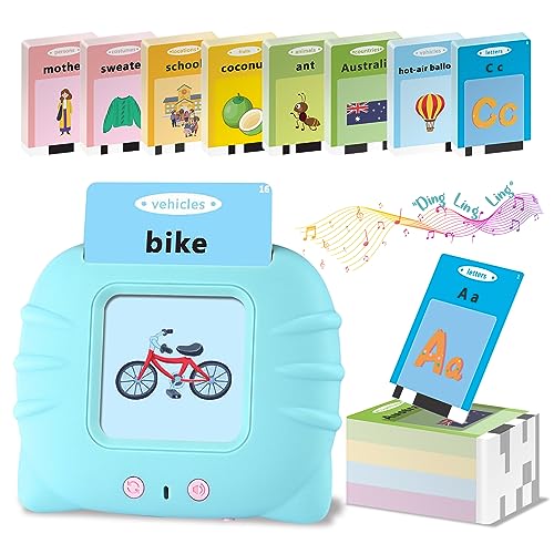 384 ABC Sight Words Talking Flash Cards for Toddler 1 2 3 4 Year Old, Toddler Toys Age 2-4, Autism Sensory Toys, Pocket Speech Montessori Learning Toys, Gifts for Boys Girls