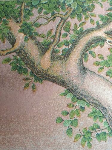 Thangka broderie paon en soie : masquez un mur vide avec élégance - 4