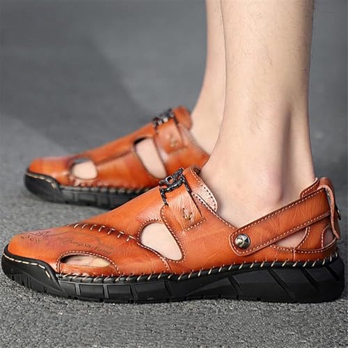 Mens Casual Walking Sandals Closed Toe Beach Sports Outdoor Sandals Summer for Hiking Trekking4