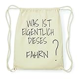 fahrner network leipzig Maße 37x46,5cm JOllify FAHRN Hipster Turnbeutel Tasche Rucksack aus Baumwolle - Farbe: Natur – Design: was ist eigentlich - Farbe: Natur