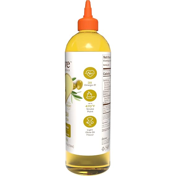 Thrive Olive & Algae Cooking Oil Blend | 25.4 fl oz Squeeze Bottle