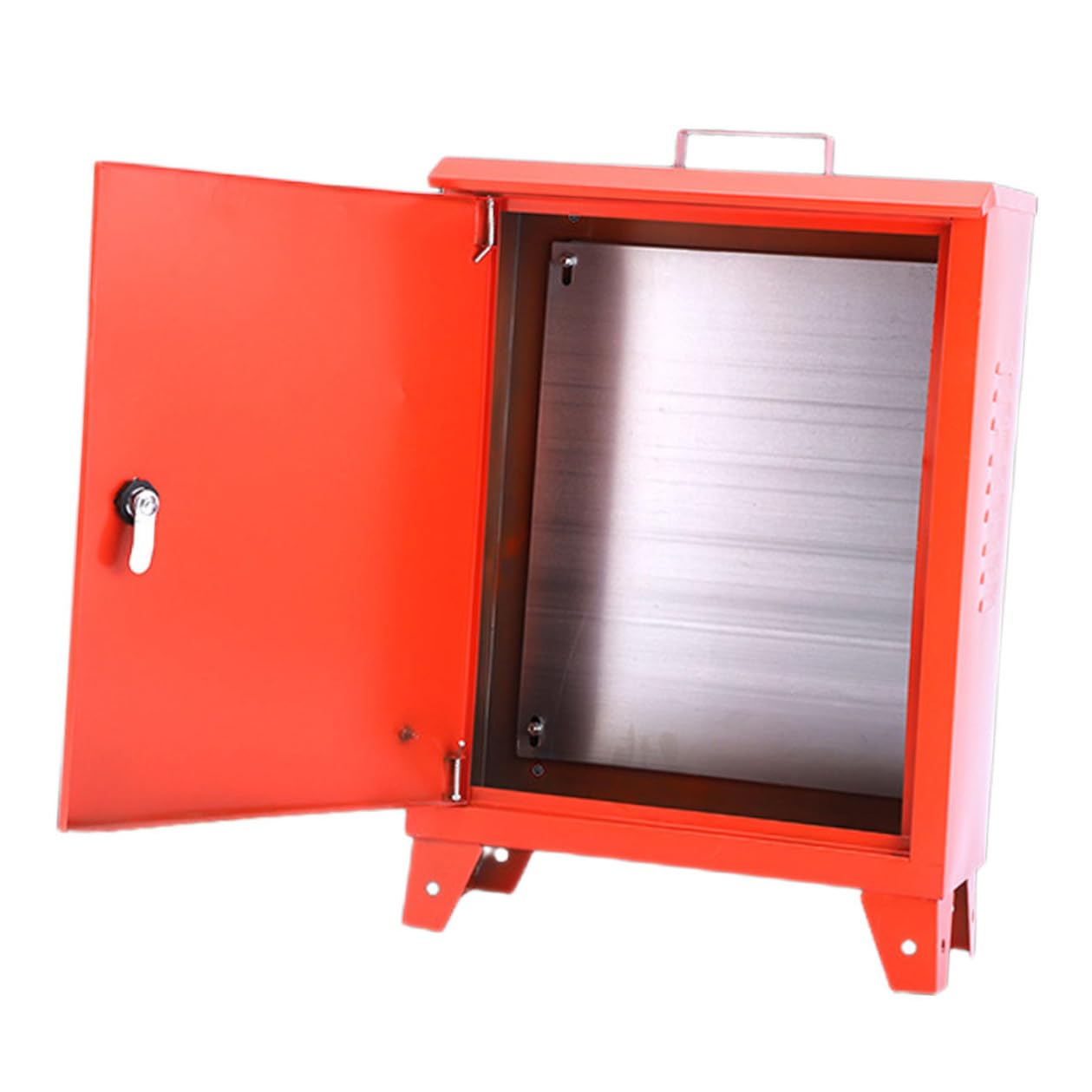 Weatherproof External Breaker Box with Handle Portable Small Electrical Junction Distribution Box for Construction Site Use (250x300x180mm)