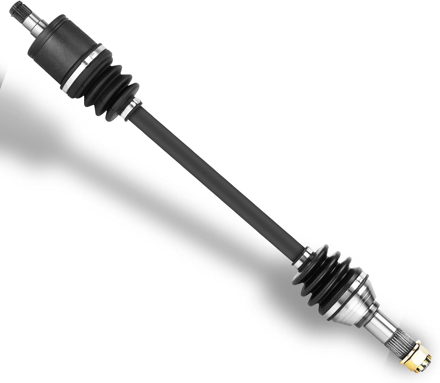 Front CV Axle Shaft for Can-Am Defender HD5 HD7 HD8 HD9 HD10 MAX/DPS/XT/XT-P 2016 2017 2018 2019 2020 2021 2022, 1 Pair Left + Right Greased 4340 Chromoly Steel CV Axle Drive Shaft Assembly