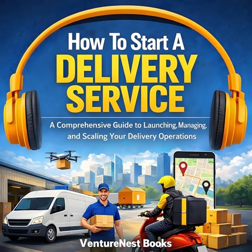 How to Start a Delivery Service Audiolivro Por VentureNest Books capa