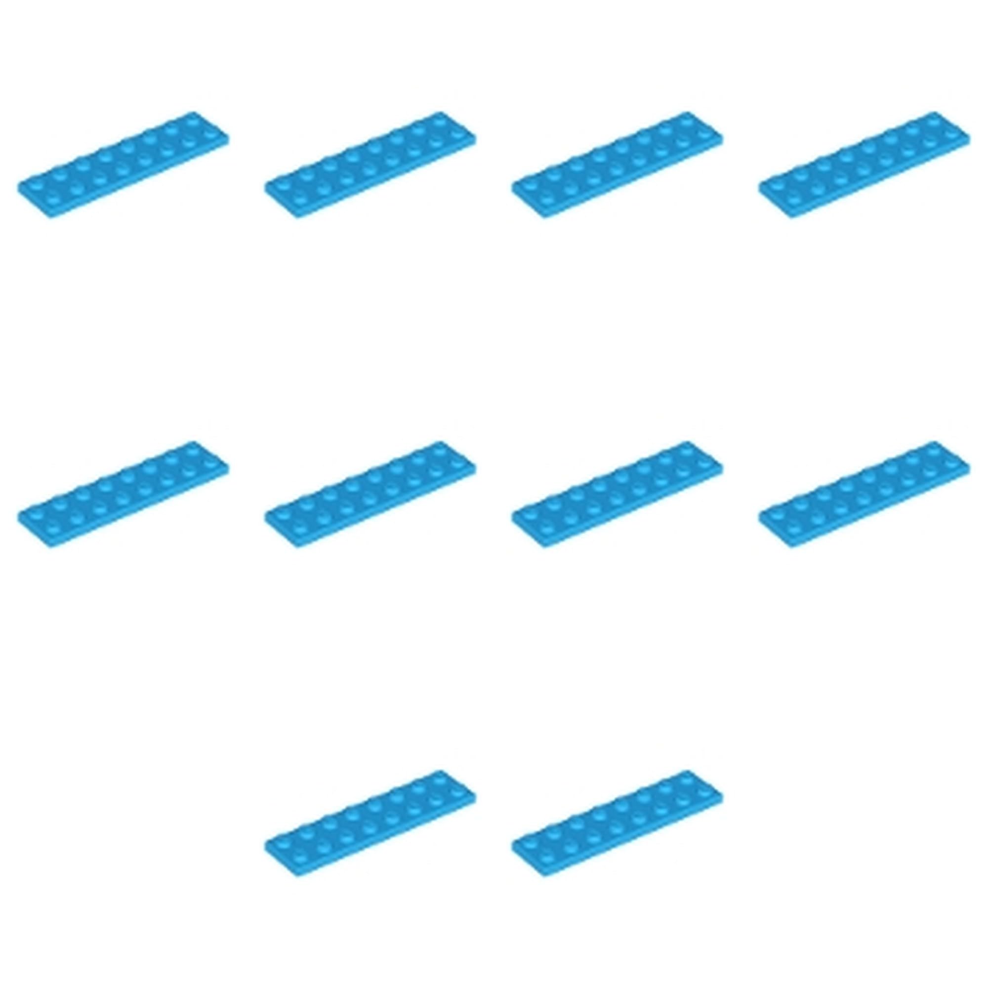 LEGO Plate 2 x 8, Part 3034 (Dark Azure, 2, count) โ image 1