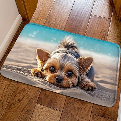 Tapis de sol 3D motif chien facile à nettoyer contre les sols humides - 2