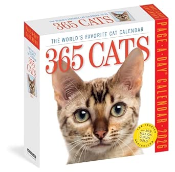 365 Cats Page-A-Day 2026 Kalender Met Diverse Katten