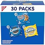 Nabisco Sweet Treats Cookie Variety Pack OREO, OREO Golden & CHIPS AHOY!, 30 Snack Packs (2 Cookies Per Pack)