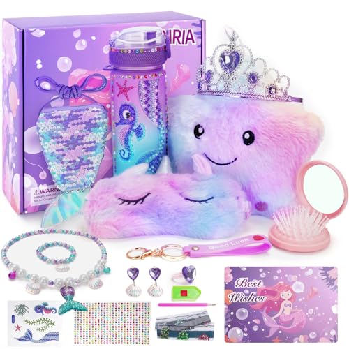 Jenria Mermaid Gift for Girls Toys Age 6-8 Kindergarten Graduation Gifts for Girls Birthday Gifts for Girls Age 3 4 5 6 7 8 9 10 Girl Toys Birthday Gifts Set for Daughter Niece Little Girl